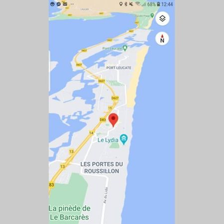 T2, Vue Sur Mer, Terrasse, Parking Prive Le Barcarès Eksteriør bilde
